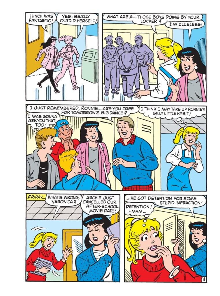 Panel art from Betty and Veronica Jumbo Comics Digest #311 C February 2023 Archie Comics