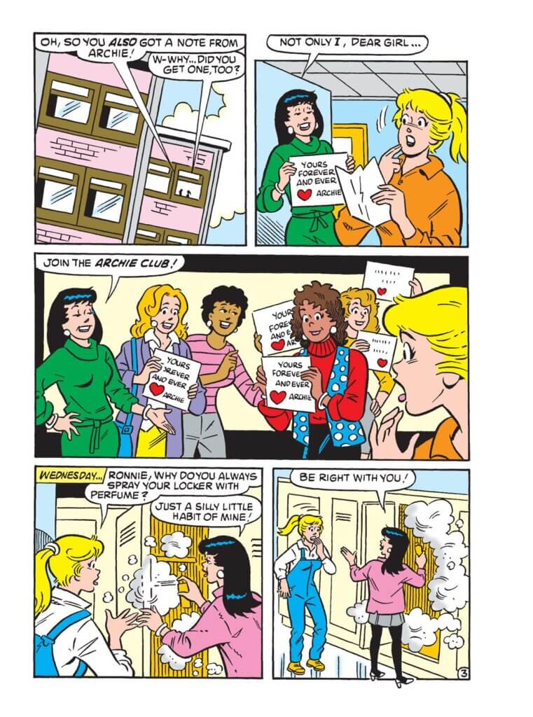 Panel art from Betty and Veronica Jumbo Comics Digest #311 C February 2023 Archie Comics