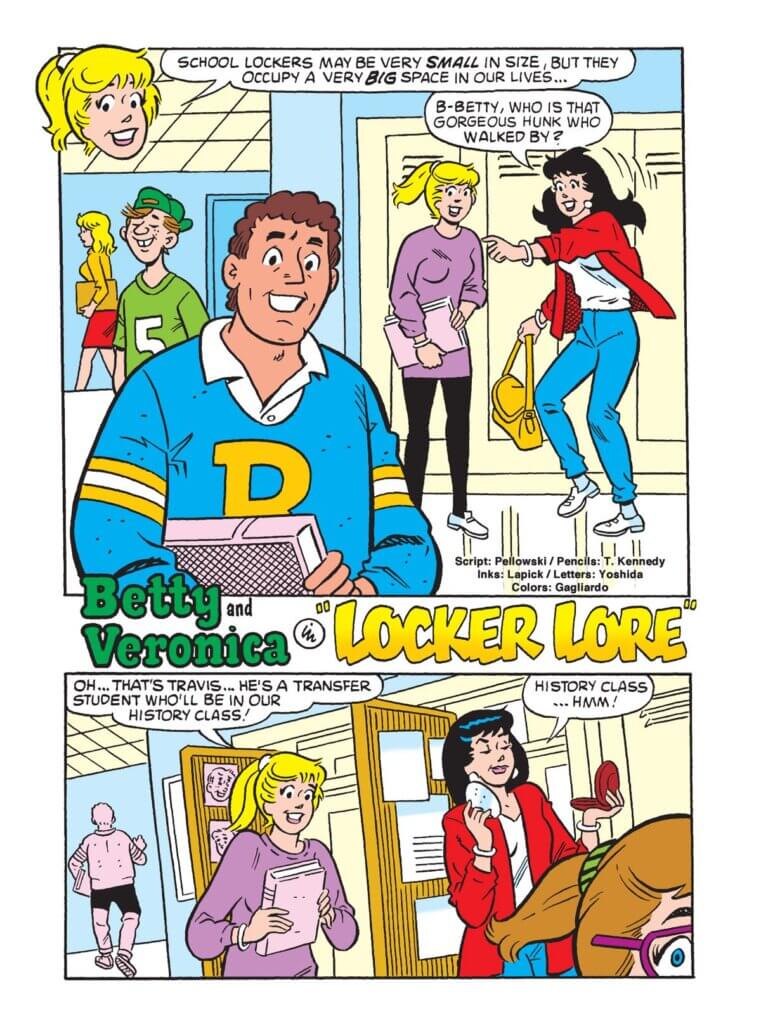 Panel art from Betty and Veronica Jumbo Comics Digest #311 C February 2023 Archie Comics