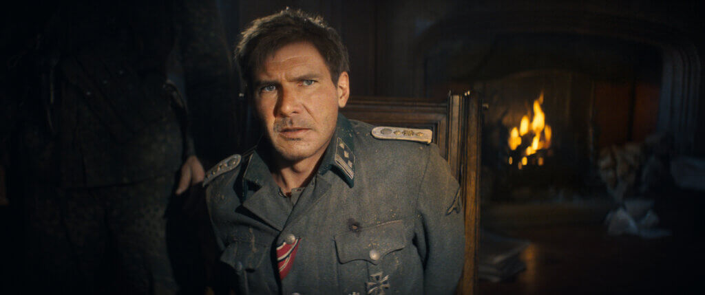 De-aged Harrison Ford in Indiana Jones and the Dial of Destiny - Courtesy Walt Disney