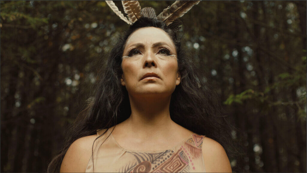 Santee Smith appears in a vignette in Boil Alert. Image Courtesy Andrew Maso.