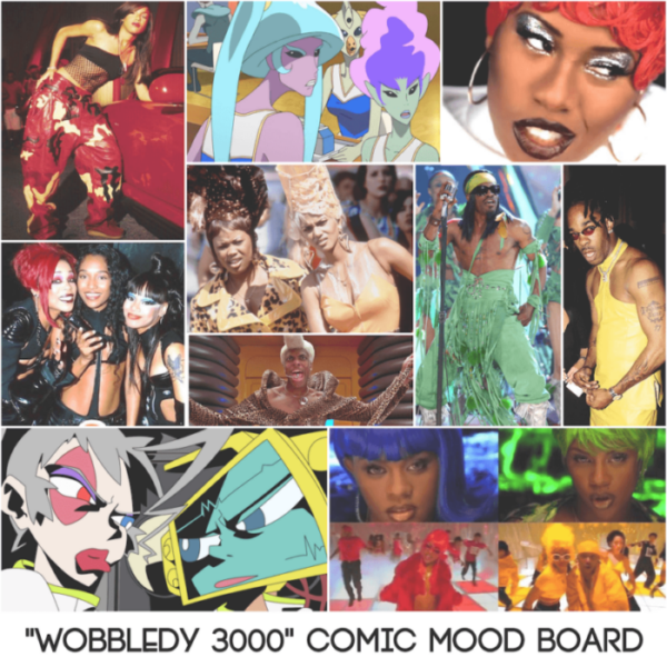 Sample mood board for Wobbledy 3000, by Rowser.