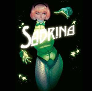 Sabrina Spellman dressed up like Zatanna Zarata