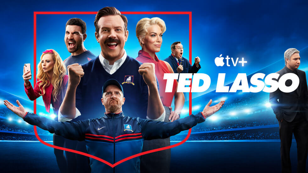 Apple+ cover image to Ted Lasso series