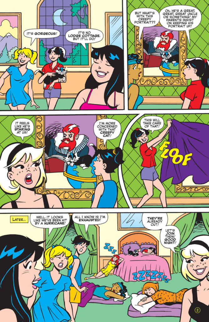 Panel art for Betty and Veronica: Friends Forever: Sleepover #1 C March 2024 Archie Comics