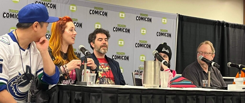 Star Trek and Star Wars Comics panel featuring Heather Antos, Marcus To, Adam Gorham, Megan Huang and Leonard Kirk at Toronto Comicon 2024