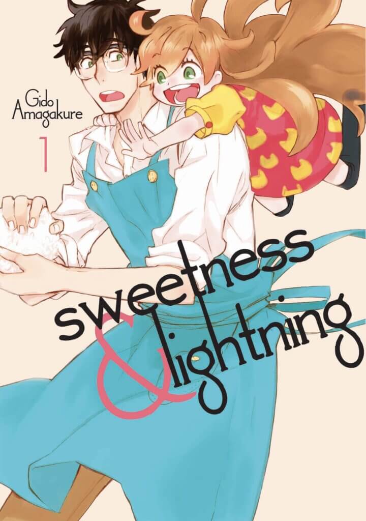 cover of sweetness and lightning volume 1 depicting the protagonists cooking