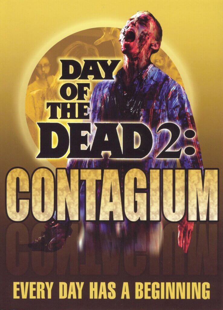Day of the Dead 2: Contagium DVD cover. Shows a zombie alongside the film's title.