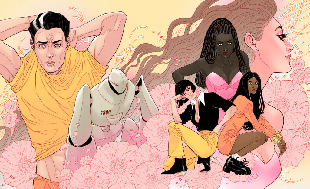 Roxy cover by Marguerite Sauvage, published by Rebellion.