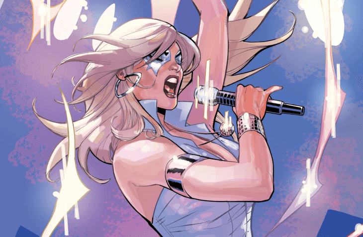 Dazzler #1 cover by Terry and Rachel Dodson. Courtesy Marvel Comics.