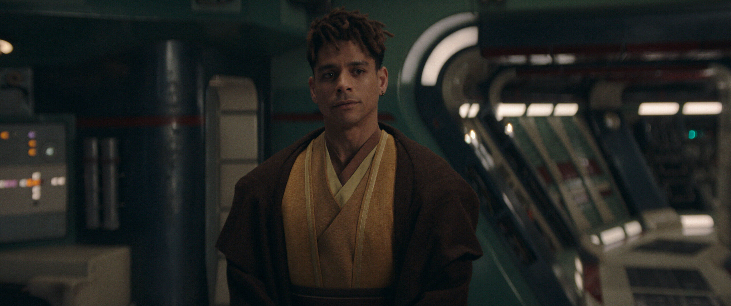 Yord Fandar (Charlie Barnett) in Lucasfilm's THE ACOLYTE, season one, exclusively on Disney+. ©2024 Lucasfilm Ltd. & TM. All Rights Reserved.