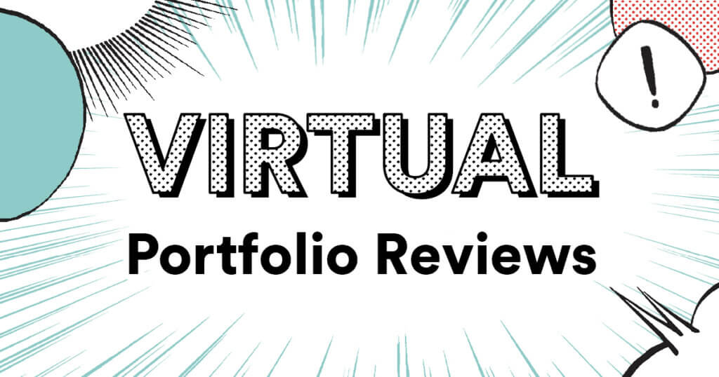 graphic announcing virtual portfolio reviews