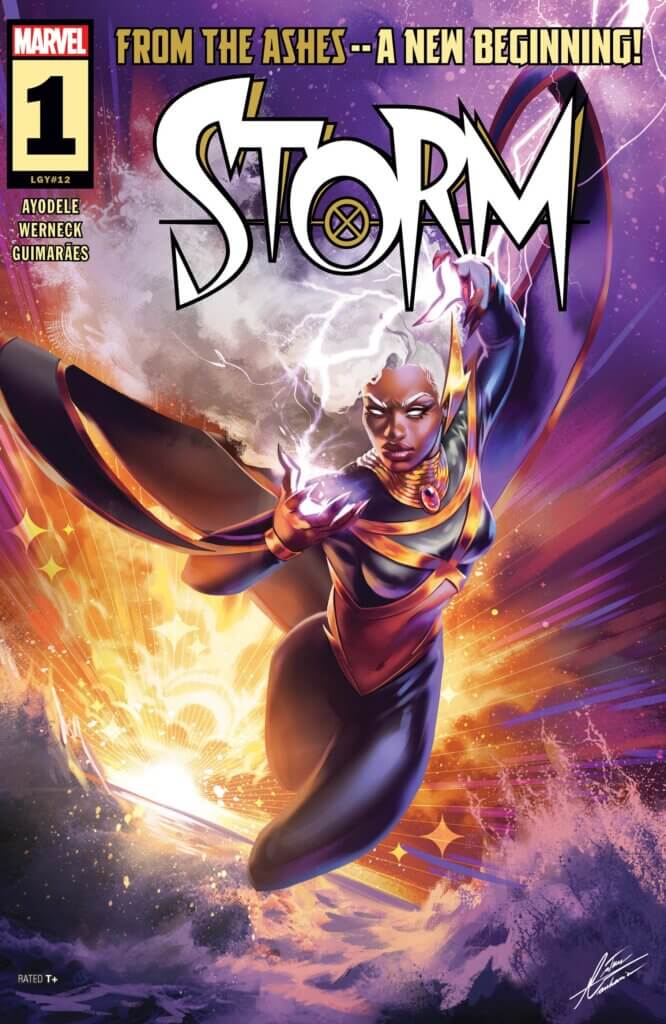 Storm #1 Murewa Ayodele (Writer), Jay Bowen (Design), VC’s Travis Lanham (Letters), Alex Guimarães (Colours), Fer Sifuentes-Sujo (Colours), Lucas Werneck (Artist) Marvel Comics October 2, 2024 