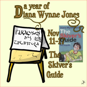 This custom image by Marnanel Thurman shows the dates we read this book, the book’s title and the series title, "A Year of Diana Wynne Jones," with the cover of one edition of the book. 