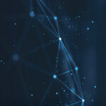 Detail from the cover to the ebook edition of Naomi Kritzer's "Better Living Through Algorithms." Shows an ambiguous, abstract image that could be a constellation, or could be a digital representation of DNA.